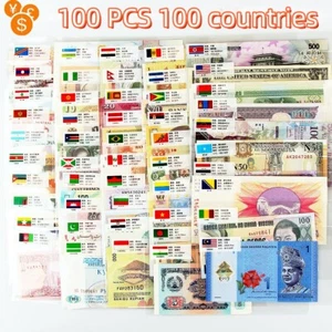 100 Different Paper Money From World 100 Countries Regions Banknotes Collection - Bild 1 von 12