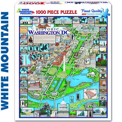 Rompecabezas WASHINGTON DC 1000 piezas super de lujo WHITE MOUNTAIN 220pz Foto 1 de 4