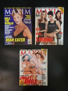Maxim Lot Of 3 4/1998 Henstridge 7/2000 X-Men Girls 7/2003 Charlie's Angels NM- - Picture 1 of 3