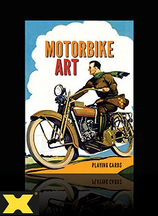 Cartas de baralho de arte para motocicleta (Harley Davidson e Triumph Motorcycle) por Piatnik - Imagem 1 de 2