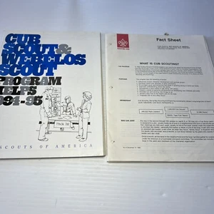 BSA Cub Scout & Webelos Program Helps 94/95 & Cub Fact Sheets Looseleaf LB-135 - Picture 1 of 10