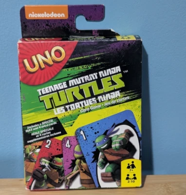 UNO Card Game TMNT Teenage Mutant Ninja Turtles 2014 Open Box Sealed Cards - Image 1 of 4
