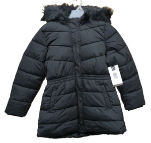 Members Mark Kids XL (14/16) Puffer Jacket Black Removable Hood  - Picture 1 of 11