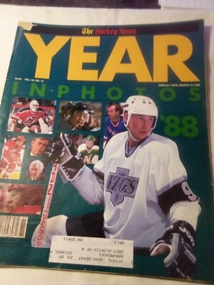 Wayne Gretzky KINGS on 3/31/89 Hockey News Magazine, The Year In Photos 1988 - Image 1 of 4