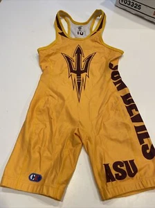 Game Worn Used Arizona State Sun Devils Wrestling Singlet Cliff Keen Size Small - Picture 1 of 5