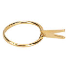 Ring Blank Support 4 Claw Visually Ring Spring Prong For Jewellers(Gold ) TOU