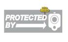 Protected By Guns Ar 15 Pickup Back Window Die Cut Decal Sticker 8" p742