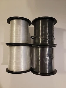 Lot of 4 Curling Ribbon, 3/16-Inch Wide 2 New 2 Open - Picture 1 of 1
