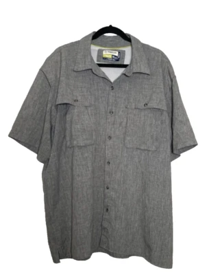 Camisa Magellan Fish Gear Angler Fit Para Hombre 2XL Gris Manga Corta Exterior Foto 1 de 4