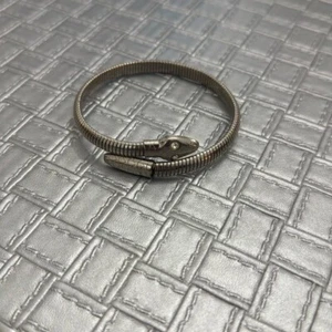 Vintage snake silver toned bangle bracelet - Picture 1 of 6