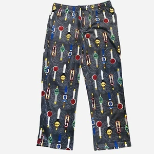 Neu ohne Etikett Bierzapfhahn-Design weicher Fleece Pyjama Schlaf Lounge Hose grau bunt Herren Gr. L " - Bild 1 von 8