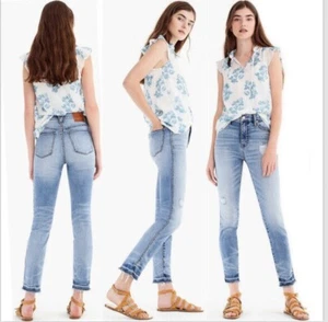 NWT J.CREW 27 Point Sur hightower straight jeans in Pale Ice wash J7896 $128 - Picture 1 of 8