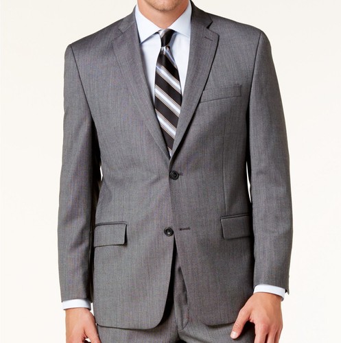 Giacca tuta blazer due bottoni lana grigio uomo Michael Kors cappotto sportivo taglia 42R