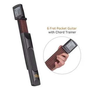 Entrenador de acordes de guitarra de bolsillo 6 trastes herramienta de práctica portátil pantalla de visualización - Imagen 1 de 8