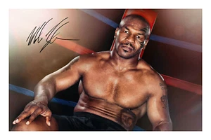 Mike Tyson Firmado A4 Foto Impresión Autógrafo Boxeo Peso Pesado Campeón Mundial - Imagen 1 de 1