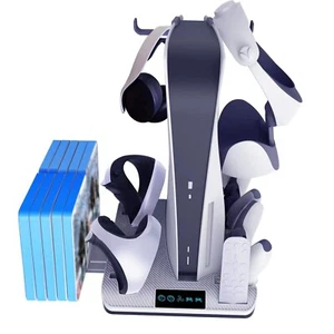 Controllers Console Charging Dock Station Headset Disk Stand Base PS5 PS VR2 - Picture 1 of 8