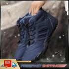 Unisex Ankle Snow Boots Non-Slip Waterproof Lace Up for Men Women (Dark Blue 45)