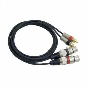 PYLE PPRCX05 Dual 5ft. Professional Audio Link Cable XLR Female to RCA Male - Picture 1 of 1