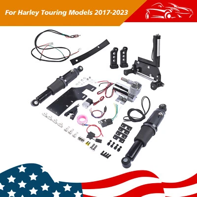 Air Ride Suspension Kit + Stand for Harley-Davidson CVO Road Street Glide 17-23 - Image 1 of 4