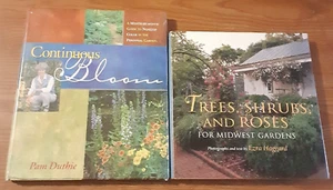Vintage Gardening Book LOT of 2 Hardcover Continuous Bloom Trees Shrubs Roses HC - Picture 1 of 20
