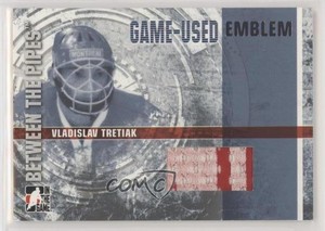 2006 ITG Between the Pipes Game-Used Emblem Silver Vladislav Tretiak #GUE-40 HOF