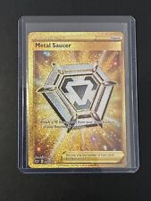 Pokemon - Trainer Item Metal Saucer Secret Rare Gold - 214/202 Sword & Shield NM