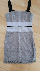 Karen Millen Cocktail Lace Strap Dress Women's Size 10 Champagne Sweetheart - Picture 1 of 9