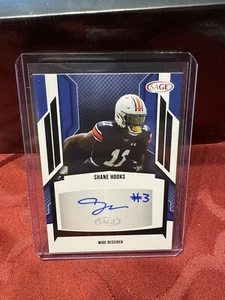 2024 Sage Football Auto Shane Hooks #A-SH2 Auburn Tigers - Picture 1 of 2