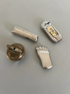 Lote de encendedor de cigarrillos vintage tigre, Japón mesa, dragón, en forma de pie Foto 1 de 4