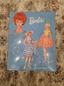 1964 Vintage BLUE Barbie Doll Double Trunk Wardrobe & Accessory Carrying Case A