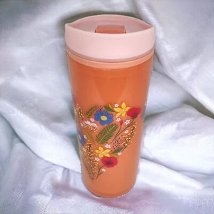 NEW-Cool Gear 18 oz tazza da viaggio tazza bicchiere senza BPA salmone rosa cuore floreale - Foto 1 di 19