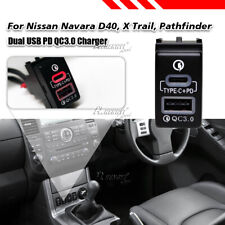 Produktbild - Auto Steckdose Dual USB QC3.0 USB-C PD Ladegerät Buchse für Nissan für Infiniti