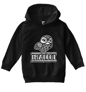 I'm A Hoot - Cute Funny Owl Pun Hilarious Animal Lover Toddler/Youth Hoodie - Picture 1 of 12