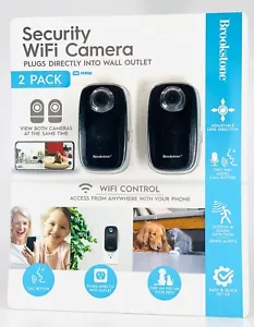 Brookstone 2 Pack HD 1080p Security WiFi Camera - NEW - Picture 1 of 2