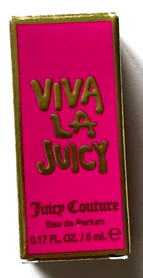 NUEVO Juicy Couture Viva La Juicy Parfum Mini Perfume Splash .17 oz 5 ml Foto 1 de 3