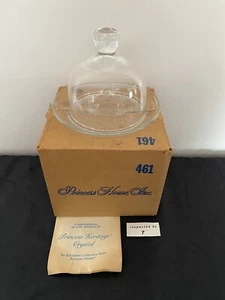 ⭐️Princess House Heritage geätzte Kristall Käse/Butter Servierschale #461⭐️ - Bild 1 von 22