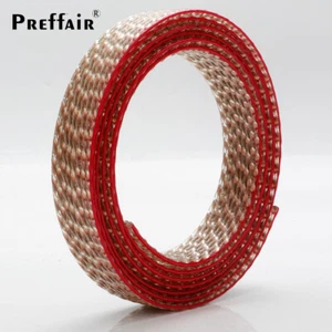 HIFI Bulk Wire 5N OCC Twist Solid Flat Copper Plated Flexible Lautsprecher Kabel - Picture 1 of 8