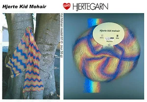 25 g HJERTE KID MOHAIR Color Arco Iris HILO HJERTE ARCO IRIS HILO DE ENCAJE - Imagen 1 de 3