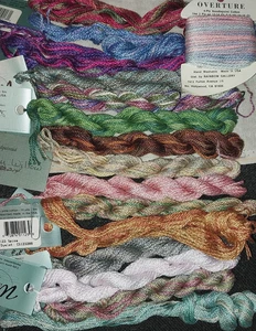 Lot(15+1) of Caron Watercolors multicolor cotton needlepoint/cross-stitch - Picture 1 of 1