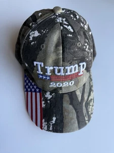 Gorra Trump 2020 camuflada con tirantes EE. UU. Mossy Oak camuflada Donald Trump MAGA - Imagen 1 de 12
