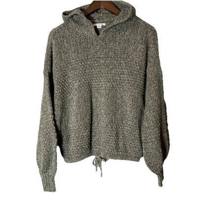 AMERICAN EAGLE Cinched Waist Hooded Sweater Women’s size Medium Green Cozy Soft - Image 1 of 4