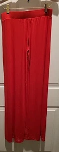 Made by Johnny Damen Palazzo Hose Medium Rot Modal Span Weites Bein Neu mit Etikett - Bild 1 von 4