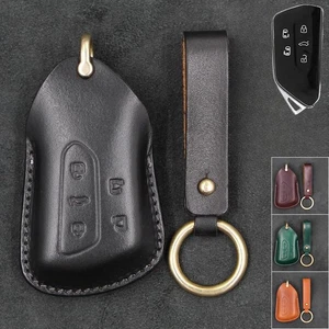 Genuine Leather Car Key Fob Case Cover For VW ID.4 Golf 8 MK8 Teramon Octavia - Picture 1 of 14