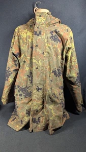 1990s German Army Gortex Type Rain Proof Coat Smock Jacket Flecktarn - Picture 1 of 8