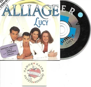 CD CARTONNE CARDSLEEVE 2 TITRES ALLIAGE LUCY INCLUS 1 TATOUAGE COLLECTOR 1997 - Imagen 1 de 1