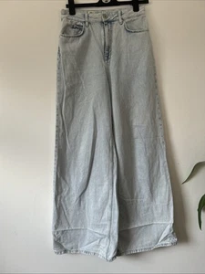Ted Baker Extra Wide Leg Pale Blue High Rise Women’s Jeans Size Waist 28” - Picture 1 of 5