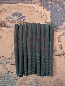 9 Vintage Oldstock Golf Pride schwarz grün Victory Swing Rite Half Cord Griffe 58 - Bild 1 von 4