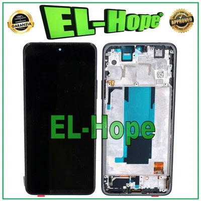 DISPLAY LCD OLED PER XIAOMI REDMI NOTE 11 PRO+ PLUS 21091116UG TOUCH FRAME NERO - Immagine 1 di 3