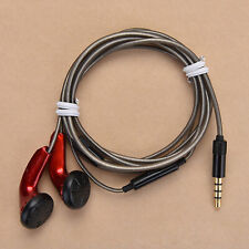 Durable In-ear Flat Head Plug Earphone Hifi Bass Earbuds Dj Headphones Headset