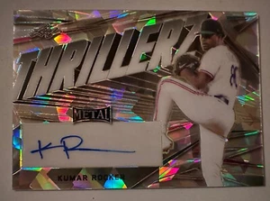 KUMAR ROCKER 2017 /5 Leaf Metal thrillers   AUTO Texas RANGERS /05 RC on card TX - Picture 1 of 4